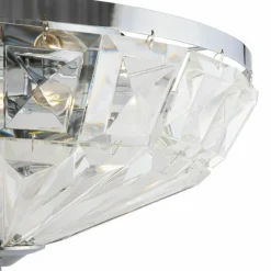 Sklep Kaja Kryształowy plafon ze srebrną ramką ⌀48,5cm MOD094CL-06CH serii FACET