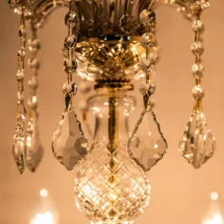 Shop Kryształowy żyrandol w stylu glamour ZM 14004/8-GLD CHATEAU | Kaja Żyrandole Nowoczesne