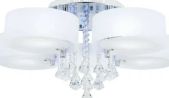 Fashion Kryształowy żyrandol z kolorowymi LEDami DRS8006/5 8C | Kaja Żyrandole Nowoczesne