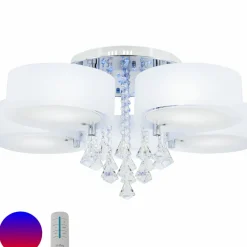 Fashion Kryształowy żyrandol z kolorowymi LEDami DRS8006/5 8C | Kaja Żyrandole Nowoczesne