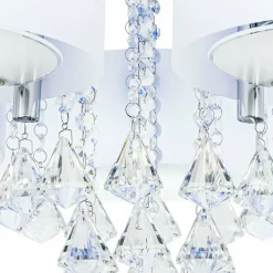 Fashion Kryształowy żyrandol z kolorowymi LEDami DRS8006/5 8C | Kaja Żyrandole Nowoczesne