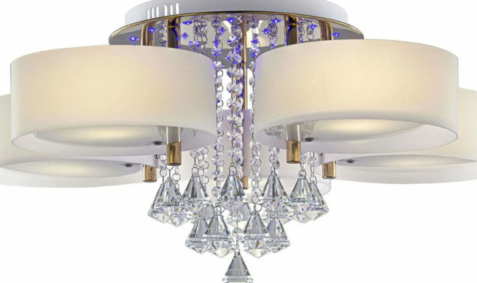 Discount Kryształowy żyrandolony LEDami DRS8006/5 TR GL | Kaja Żyrandole Nowoczesne