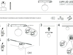 Sklep Kaja Kulista lampa do szyny magnetycznej 1F 10152 LVM LID LED | Kaja