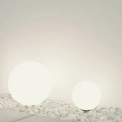 Sklep Kaja Kulista lampa ogrodowa stojąca ⌀30cm O594FL-01W z serii ERDA | Kaja