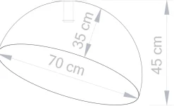 Cheap Kulista lampa sufitowa do sypialni SIG 32468 z serii SFERA 70 CZ/MIEDŹ Żyrandole Nowoczesne