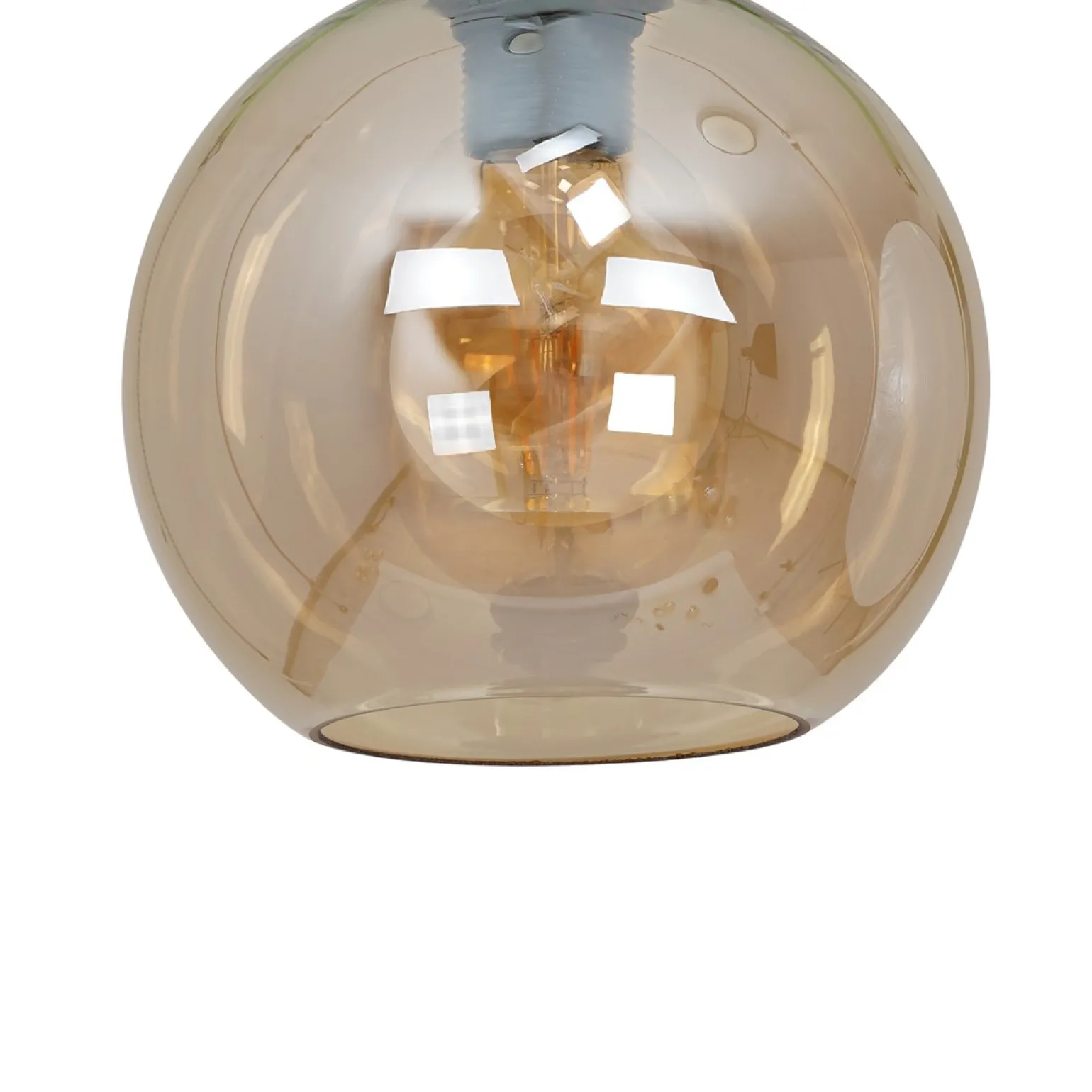 Sklep Kaja Kulista lampa sufitowa z bursztynowym kloszem MLP6575 SOFIA | Kaja