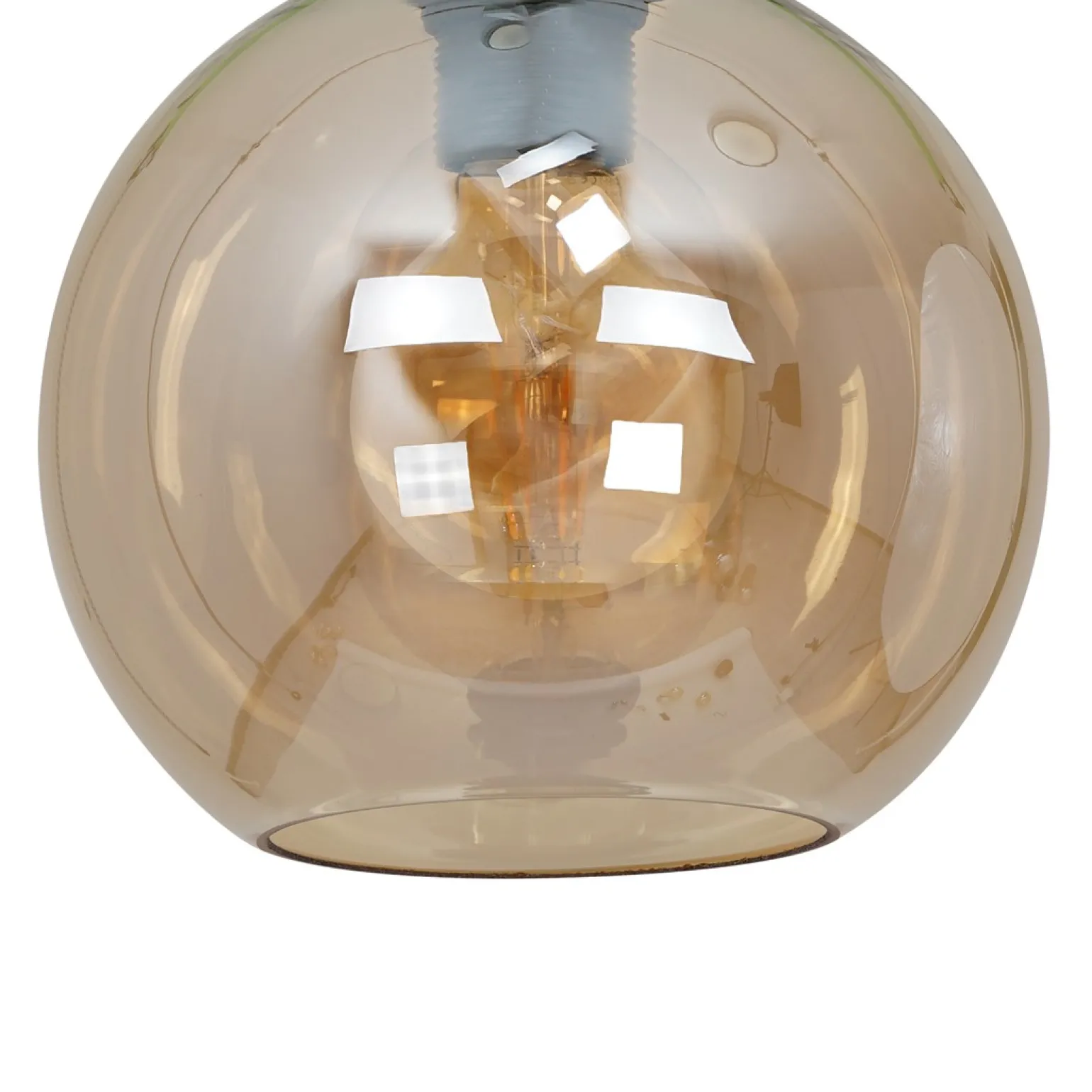 Sklep Kaja Kulista lampa sufitowa z bursztynowym kloszem MLP6575 SOFIA | Kaja