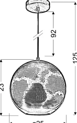 Sklep Kaja Kulista lampa wisząca do sypialni 31-43276 SFINKS | Kaja Oświetlenie