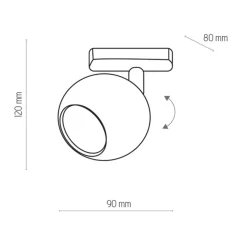 Sklep Kaja Kulisty reflektor do szynoprzewodu ZM 1080 z serii SZ.JEDNOOBWODOWA