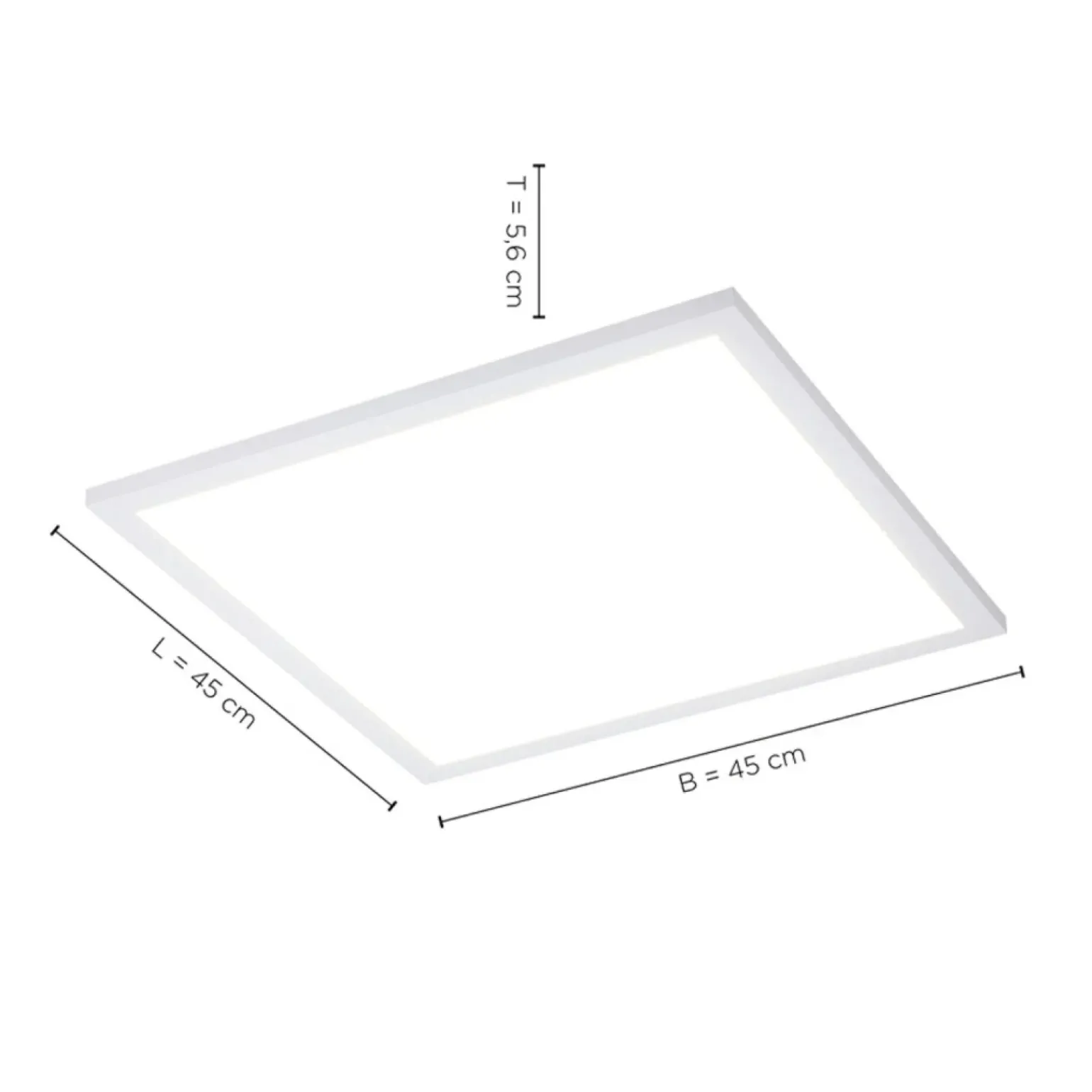Store Kwadratowa lampa sufitowa LED z pilotem 14531-16 z serii FLAT | Kaja Żyrandole Nowoczesne