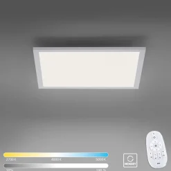Store Kwadratowa lampa sufitowa LED z pilotem 14531-16 z serii FLAT | Kaja Żyrandole Nowoczesne