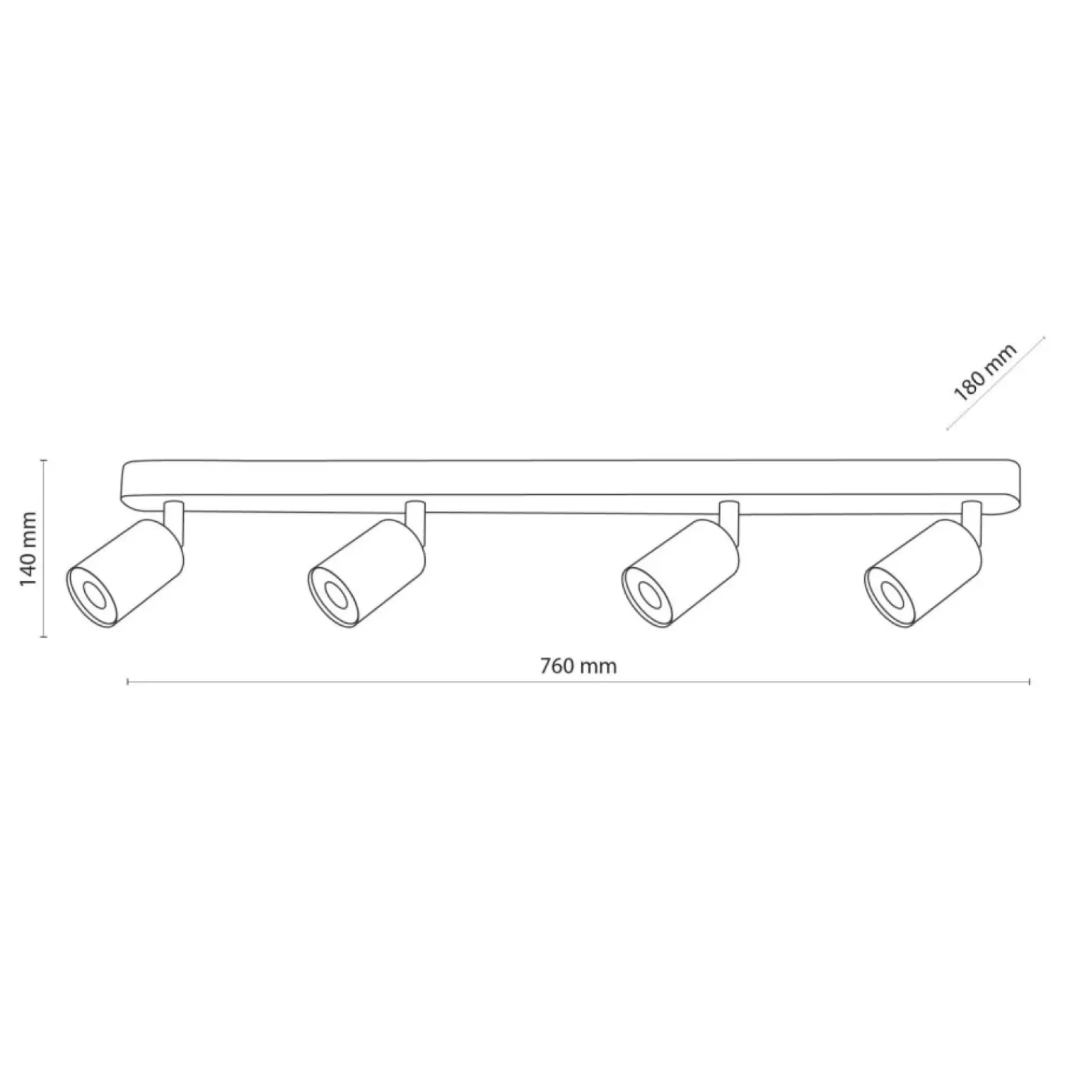Best Kwadratowa lampa sufitowa z reflektorami TK 3293 TOP WOOD | Kaja Żyrandole Nowoczesne