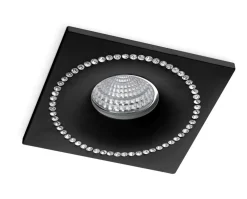 Sklep Kaja Kwadratowe oczko podtynkowe z kryształkami AZ1615 SIMON | Kaja