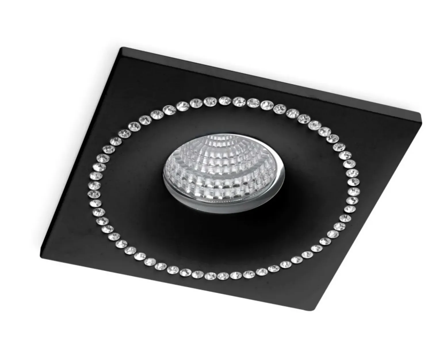 Sklep Kaja Kwadratowe oczko podtynkowe z kryształkami AZ1615 SIMON | Kaja