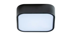 Sklep Kaja Kwadratowy czarny plafon z mlecznym szkłem AZ4146 LUCIE | Kaja