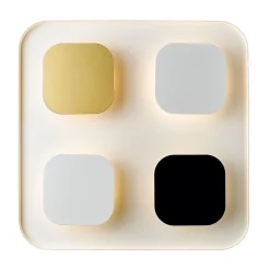 Sklep Kaja Kwadratowy, ozdobny plafon LED A0563-04H-S8TH CONSTELLATION | Kaja