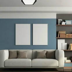 Sklep Kaja Kwadratowy plafon sufitowy, biało-czarny ML7929 z serii QUADRO | Kaja Oświetleni