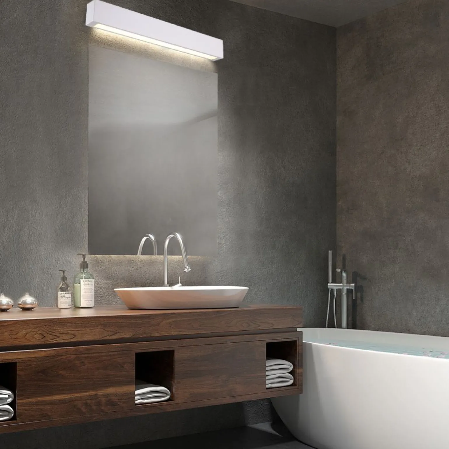 Sklep Kaja Lampa ścienna listwa LED 120cm GS-LWA-18W WH CCT IBROS | Kaja