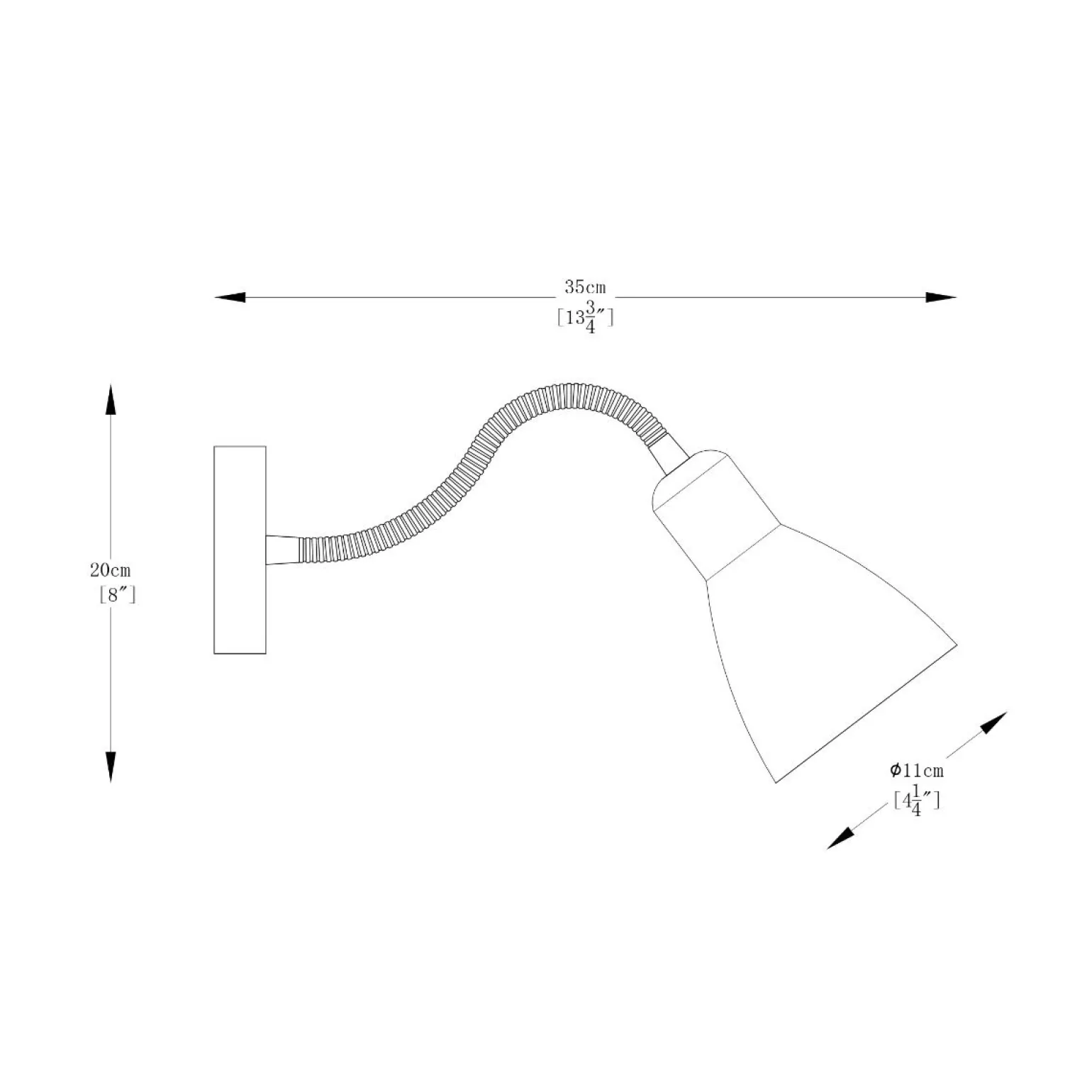 Sklep Kaja Lampa ścienna na elastycznym ramieniu ZM A6008 z serii MORA | Kaja