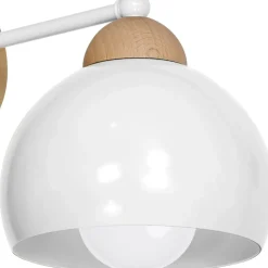 Sklep Kaja Lampa ścienna z drewnianymi elementami, do salonu MLP6420 z serii DAMA | Kaja Oś