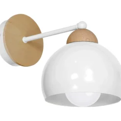 Sklep Kaja Lampa ścienna z drewnianymi elementami, do salonu MLP6420 z serii DAMA | Kaja Oś