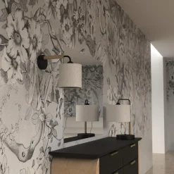 Sklep Kaja Lampa ścienna z szarym, wąskim abażurem MLP7450 z serii ATLANTA | Kaja Oświetlen