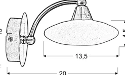 Sklep Kaja Lampa ścienna ze spłaszczonym kloszem 21-05857 ELISA | Kaja