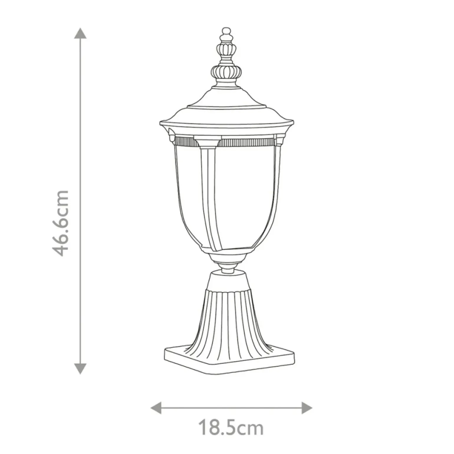 Sklep Kaja Lampa cokołowa, niska, stojąca CL3-S z serii CLEVELAND