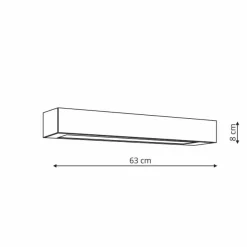 Flash Sale Lampa do korytarza 63cm LP-7001/1C BK-63 18/4 IBROS | Kaja Oświetlenie Żyrandole Nowoczesne