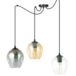 Best Sale Lampa do podwieszania z kolorowymi kloszami 759/3 LEVEL | Kaja Żyrandole Nowoczesne