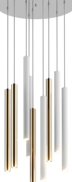 Hot Lampa do skandynawskiego salonu P0461-09C-B5SB LOYA | Kaja Żyrandole Nowoczesne