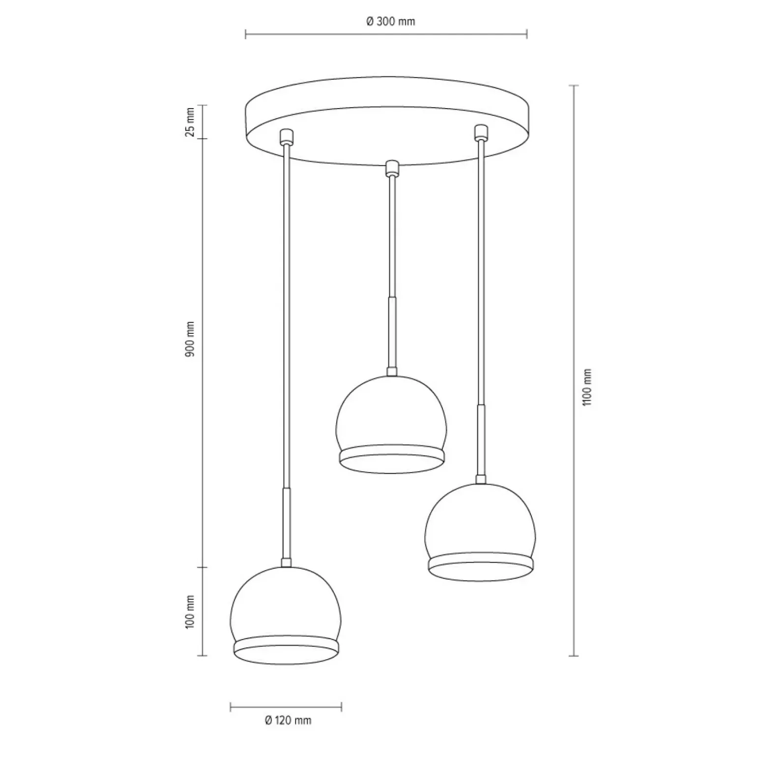 New Lampa do sypialni w stylu rustykalnym 5141374R BALL WOOD | Kaja Żyrandole Nowoczesne