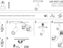 Sklep Kaja Lampa do szyny magnetycznej 1F 10655 LVM SPOT LED | Kaja Oświetlenie