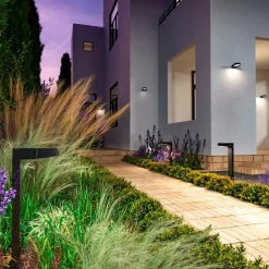 Sklep Kaja Lampa elewacyjna czarna, LED 12W O443WL-L12GF3K z serii SHARE