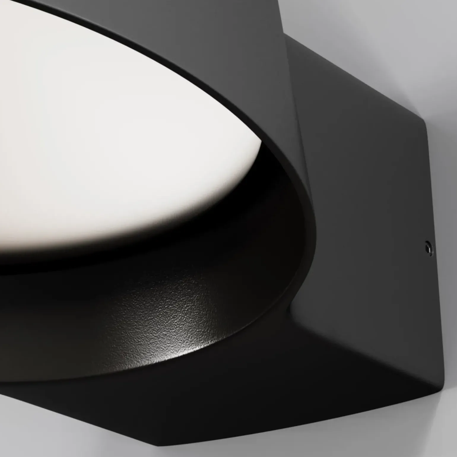 Sklep Kaja Lampa elewacyjna czarna, LED 12W O443WL-L12GF3K z serii SHARE