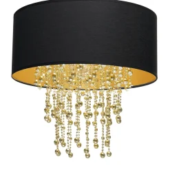 Sklep Kaja Lampa glamour w kolorze czerni i złota MLP6441 z serii ALMERIA | Kaja Oświetleni