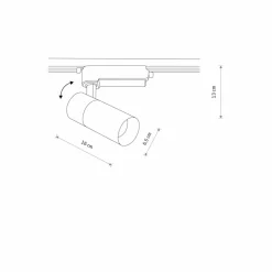 Sklep Kaja Lampa LED do szyny jednofazowej 10378 PROFILE TINOS LED | Kaja