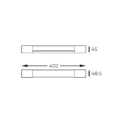 Sklep Kaja Lampa LED idealna nad lustro i obraz W200526001 PARKS | Kaja