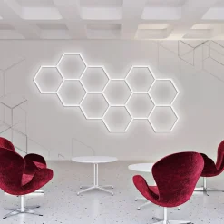 Sklep Kaja Lampa LED na sufit i ścianę LP-0109/2C 4K GEOMETRIC SYSTEM | Kaja