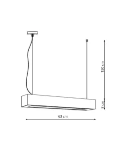 Fashion Lampa LED nad stół 4000K LP-7001/1P 20 BK-63 18/4 IBROS | Kaja Żyrandole Nowoczesne