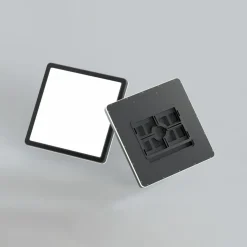 Sklep Kaja Lampa LED ze świecącą ramką 23x23 PLF-39573-230S-22W-BL ALERIA | Kaja