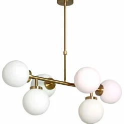 Best Lampa modern glamour do salonu i kuchni ABR-LWL-6XE27 MILANO | Kaja Żyrandole Nowoczesne