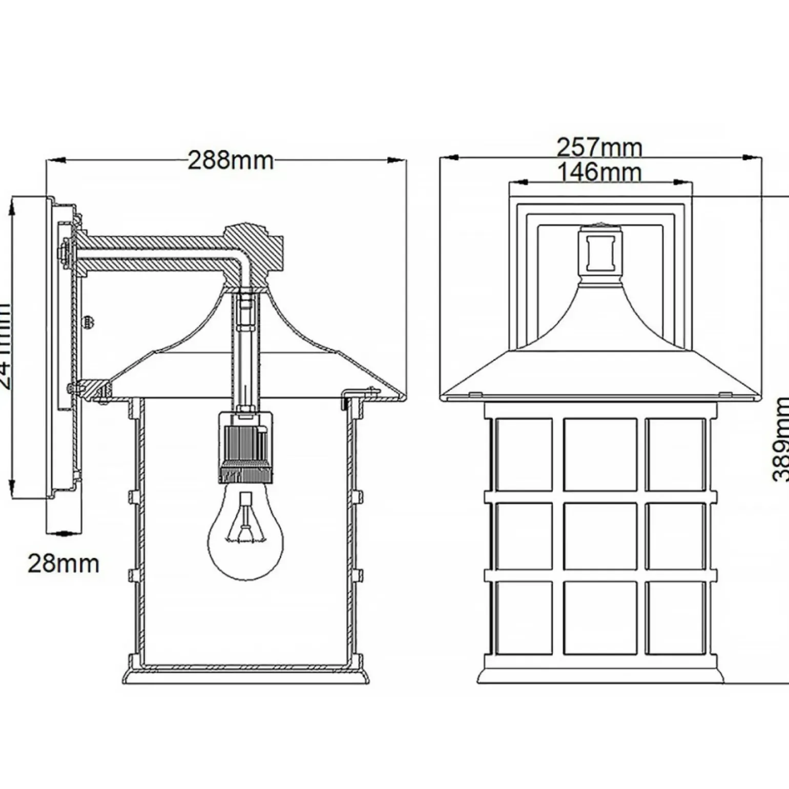 Sklep Kaja Lampa naścienna, teksturowana biel HK-FREEPORT2-L-TWH z serii FREEPORT