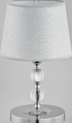 Sklep Kaja Lampa nocna na zdobionej szkłem nodze AL 16716 | Kaja