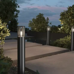 Sklep Kaja Lampa ogrodowa stojąca, czarny kolor O453FL-01GF z serii BARREL