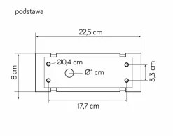 Sklep Kaja Lampa ogrodowa stojąca LED, kolor czarny popiel FLS-750 z serii FORM | Kaja Oświ