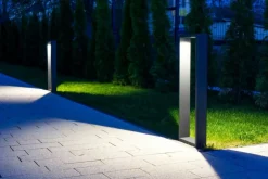 Sklep Kaja Lampa ogrodowa stojąca LED, kolor czarny popiel FLS-750 z serii FORM | Kaja Oświ