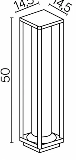 Sklep Kaja Lampa ogrodowa, stojąca, szczelność IP65 M1932-500 z serii PORTO | Kaja Oświetle