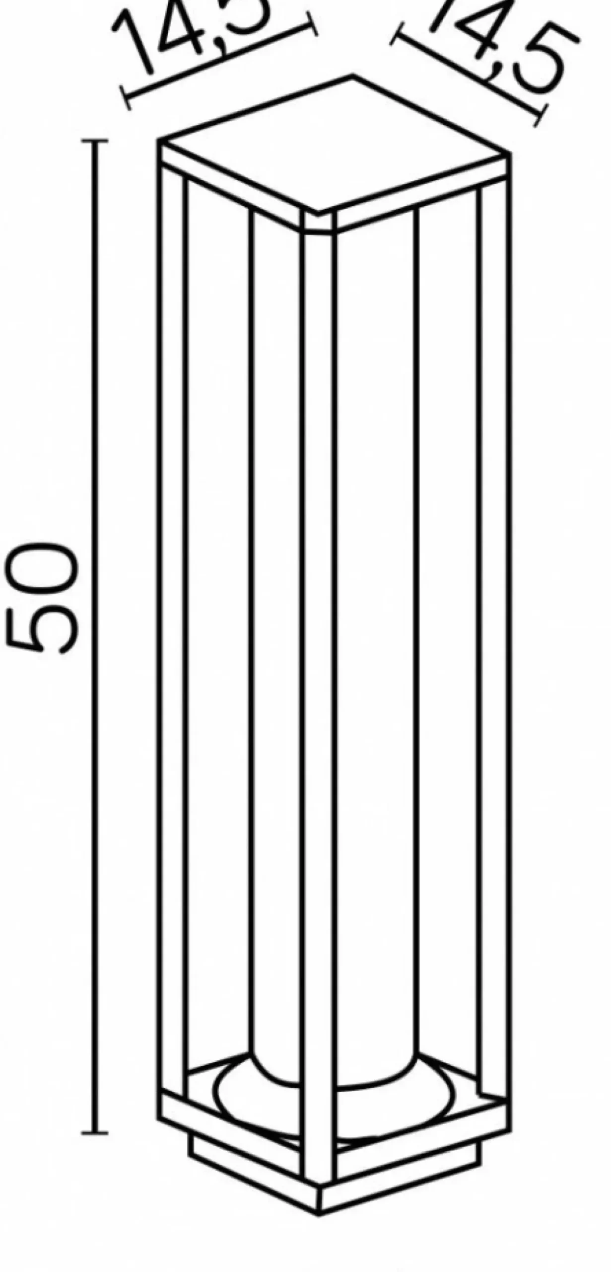 Sklep Kaja Lampa ogrodowa, stojąca, szczelność IP65 M1932-500 z serii PORTO | Kaja Oświetle