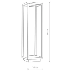 Sklep Kaja Lampa ogrodowa, stojąca, zintegrowany LED 8180 | Kaja Oświetlenie